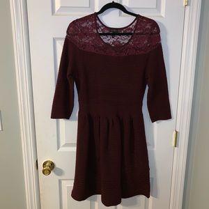 Burgandy Jessica Simpson Dress